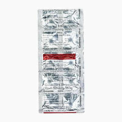 Cimenza 20/40mg Tablet 10'S - Vertigo-Ant