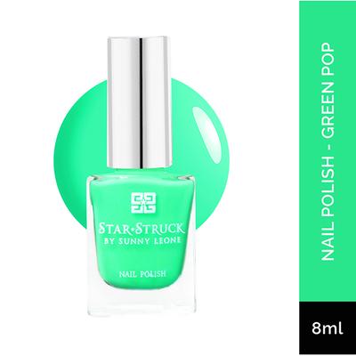 Star Struck by Sunny Leone Nail Polish Green Pop 8 ml - Nail Polish