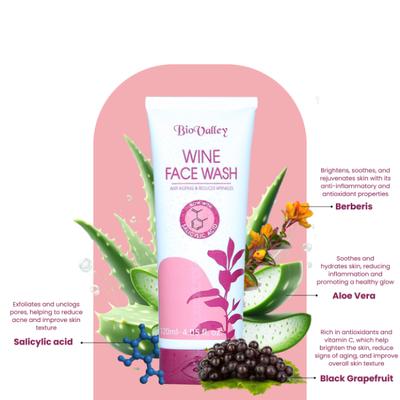 Bio Valley Wine Facewash 120 ml - Personal Care(Homeopathy)