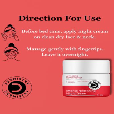 Dermistry Anti Aging Lifting And Firming Instant And Intense Face Mask 50 ml + Anti Aging Repair Protect Intense Nourishing Night Cream 50 ml - Creams/Oils/Lotions