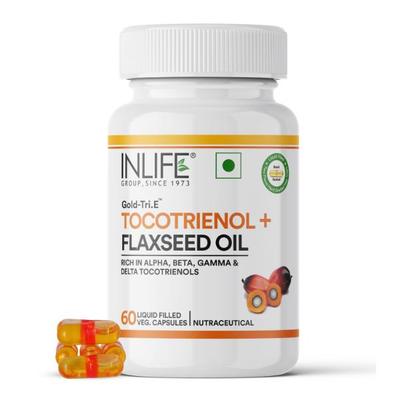 INLIFE Gold-Tri.E Tocotrienol + Flaxseed Oil Vegetarian Capsules 60's - Vital Health