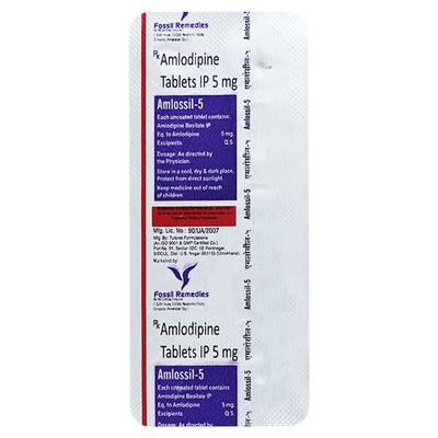 AMLOSSIL 5 Tablet 10's - Hypertension-Cal