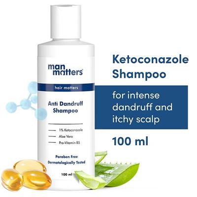 Man Matters 1% Ketoconazole Anti Dandruff Shampoo 100 ml - Shampoos