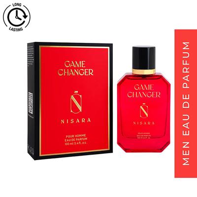 Nisara Game Changer Perfume Long Lasting Fragrance Ambery Woody Fruity Eau De Parfum For Men 100 ml - Men Perfumes (Edt/Edp)