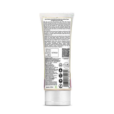 Wow Life Science Activated Charcoal Face Wash Tube 100 ml - Face Washes