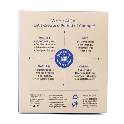 LAIQA Premium Cosyfluff Night Pads XL (Pack of 3 X 10) - Sanitary Napkins