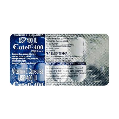 CuteE 400 Capsule 10's - Supplements-Vam
