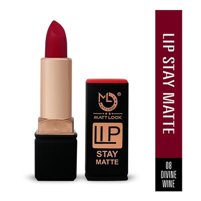 Matt Look Stay Matte Lipstick, Divine-Wine 3.5 gm - Lipsticks