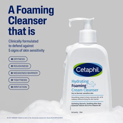 Cetaphil Hydrating Foaming Cream Cleanser 29 ml - Face Wash & Cleansers