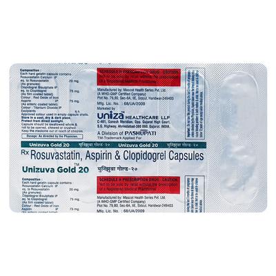 UNIZUVA GOLD 20 Capsule 10's - Blood Clot-Ant