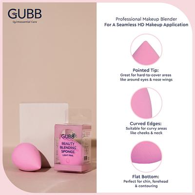 GUBB Beauty Blender - Light Pink 18 gm - Sponges & Applicators