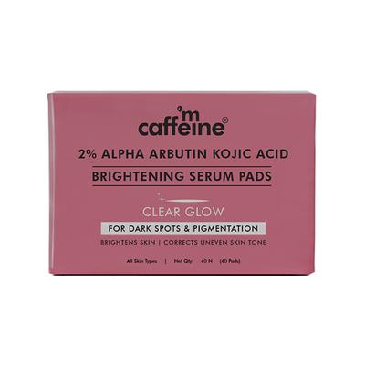 Mcaffeine Clear Glow 2% Alpha Arbutin Kojic Acid Brightening Serum Pads with 3% Niacinamide 40's - Face Serum