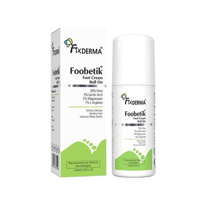 Fixderma Foobetik Foot Roll On For Dry & Cracked Heels Helps Repair and Moisturise Cracked Heels 60 ml - Foot Creams & Lotions