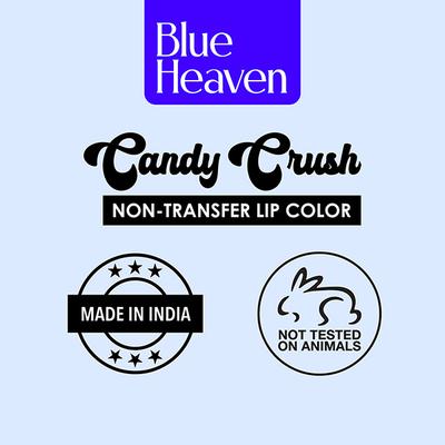 Blue Heaven Candy Crush Non-Transfer Lip Color 10ml Each - Bubblegum Bliss 30ml 1's - Liquid Lipsticks