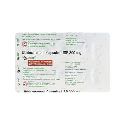 Kq 300Mg Capsule 10's - Supplements-Sup