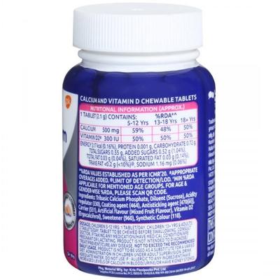 Centrum Ostocalcium Total Chewable Tablet - Mixed Fruit 30's - Calcium And Minerals