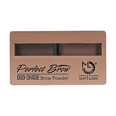 Matt Look Perfect Brow Duo - Shade Brow Powder - 02, 8gm - Eyebrow Pencils & Enhancers