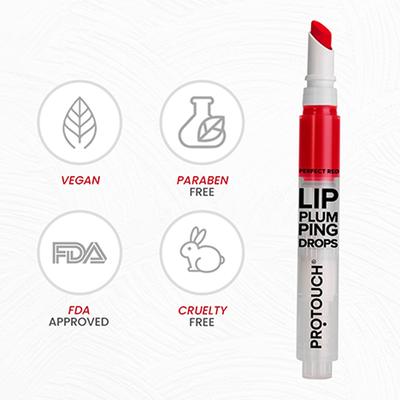 Protouch Lip Plumping Tint with Grapeseed Extracts, Fuller Lips and Long Lasting (Red) 2.8ml - Lipstick Primers & Plumpers