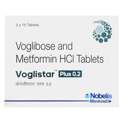 VOGLISTAR PLUS 0.2 Tablet 15's - Diabetes-Ant