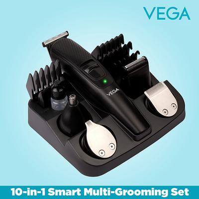 VEGA Men 10 in 1 Multi Grooming Set with Beard Hair Trimmer Nose Trimmer & Body Groomer And Shaver (VHTH-23) 1 gm - Trimmers
