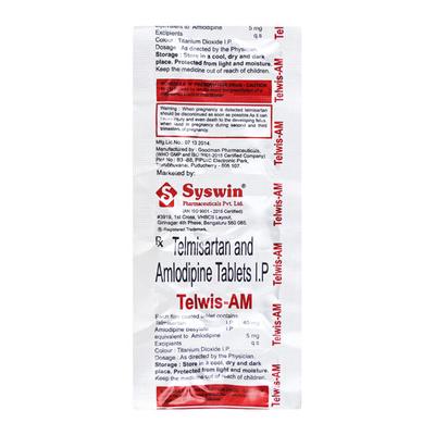 TELWIS AM 40mg Tablet 10's - Hypertension-Ana