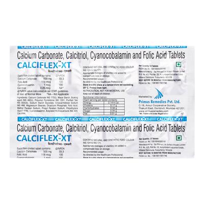 Calciflex Xt Tablet 10's - Supplements-Vam