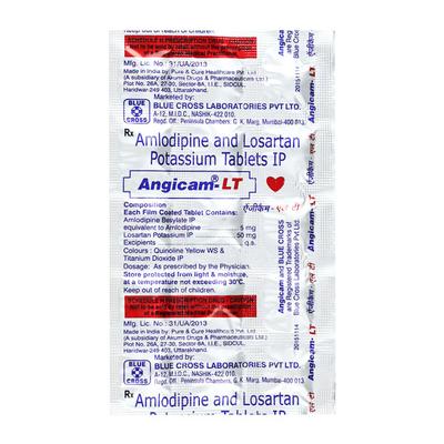 Angicam LT Tablet 15'S - Hypertension-Ang