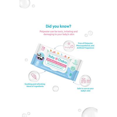 BabyChakra 99% Bamboo water wipes 72's - Diapers & Wipes
