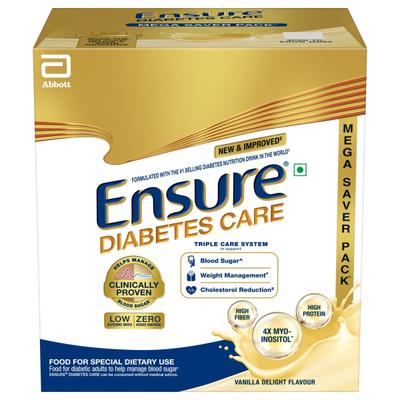 Ensure Diabetes Care Specialized Nutrition Drink Refill - Vanilla Delight Flavour 1.9 kg - Diabetes (Fitness)