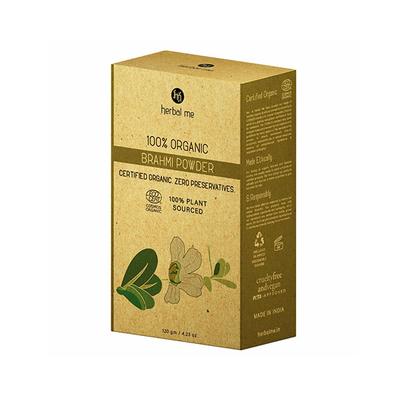 Herbal Me Brahmi Powder - 100% Certified Organic - 120gms - Powder