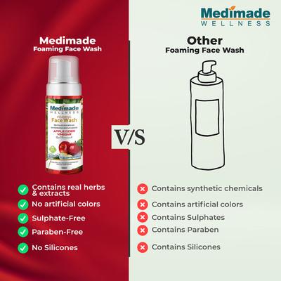 Medimade Apple Cider Vinegar Face Wash (Pack of 2) 1's - Face Wash & Cleansers