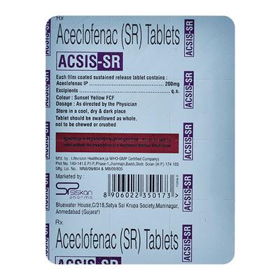 ACSIS SR Tablet 10's - Pain relief-Nsa