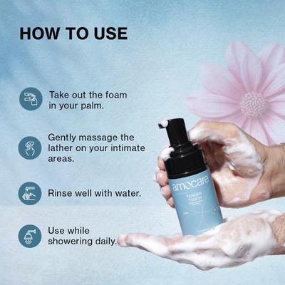 Amocare Tender Touch Intimate Wash - Men 100 ml - Intimate Hygiene