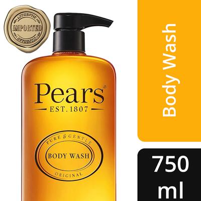 Pears Pure & Gentle Original Body wash 100% Soap Free 750 ml - Shower Gels & Body Wash