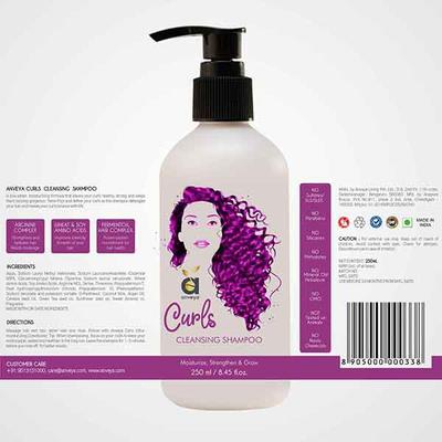 Anveya Curls Cleansing Shampoo 250 ml - Shampoos