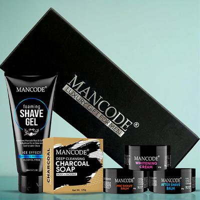 Mancode Shave Kit Gift Set - Complete Grooming Essentials for A Smooth, Revitalized Finish 1's - Makeup Kits & Sets