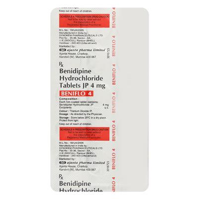 BENIFLO 4mg Tablet 15's - Hypertension-Cal