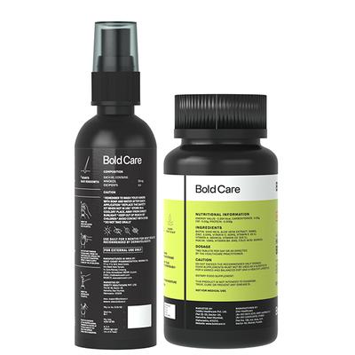 Bold Care Hair Regrowth Combo Pack (Minoxidil Hair Growth Oil 60 ml + Biotin Hair Growth Tablet 60's) - Hair Treatment