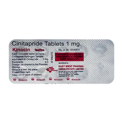 Kinocin Tablet 10'S - Gastro Intestinal Motility Disorders-GIT