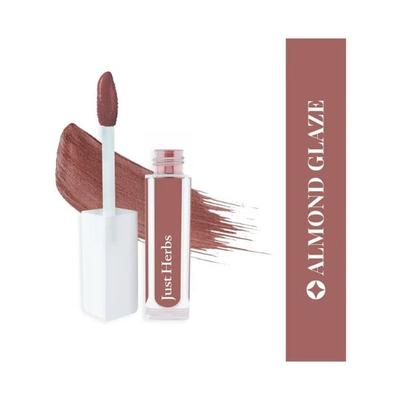 Just Herbs Ayurvedic Matte Liquid Lipstick with Long Lasting, Hydrating, Almond Glaze 2ml - Liquid Lipsticks