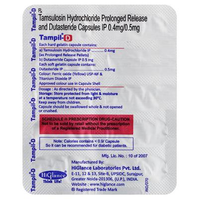 TAMPIL D Capsule 10's - Bladder And Prostate Disorders-Dru