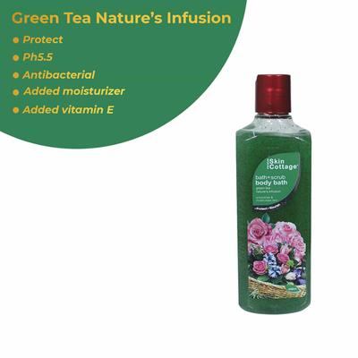 Skin Cottage Bath + Scrub (Green Tea) 400 ml - Scrubs & Exfoliants