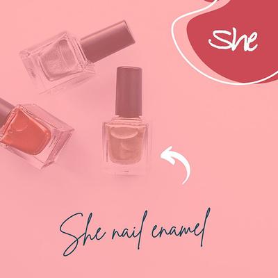 SHE MAKE UP NAIL ENAMEL 301 8 ml - Nail Polish