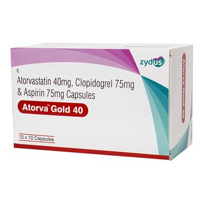 ATORVA GOLD 40 Capsule 10's - Blood Clot-Ant