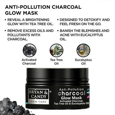 Bryan & Candy Charcoal Square Kit 550ml 5's - Creams/Oils/Lotions