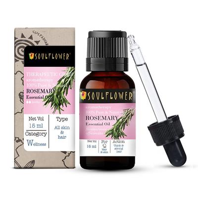 Soulflower Rosemary Essential Oil 15 ml (N) - Essential Oils