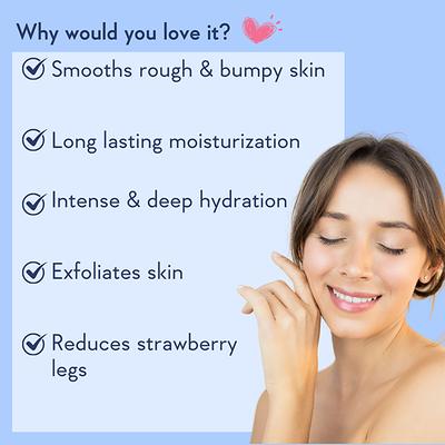 Wishcare AHA + BHA Exfoliating Body Lotion-Provides Deep Hydration & Detan Skin (200ml) - Lotions & Creams