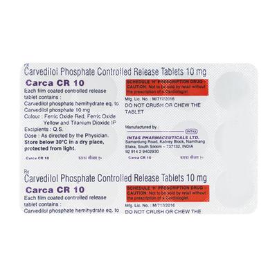 CARCA CR 10mg Tablet 15's - Hypertension-Bet