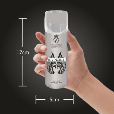 Tc Invincible Perfume Body Spray - Pack of 2 x 200 ml - Men Deodorants/Roll-Ons