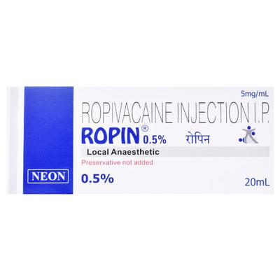 Ropin 0.5 Injection 20ml - Anaesthesia - Local-Ana